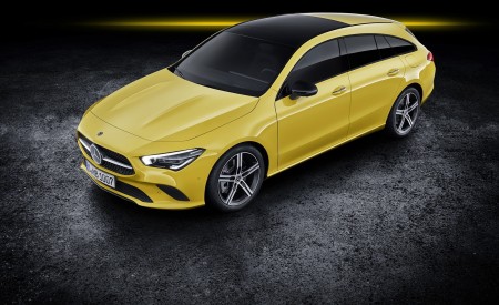 2020 Mercedes-Benz CLA Shooting Brake (Color: Sun Yellow) Front Three-Quarter Wallpapers 450x275 (84)