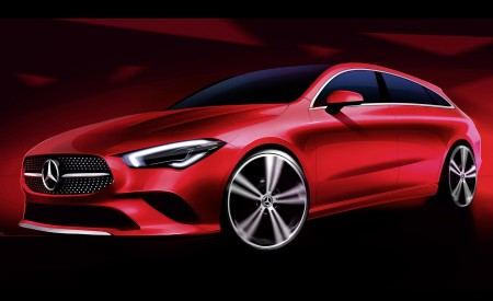 2020 Mercedes-Benz CLA Shooting Brake Design Sketch Wallpapers 450x275 (100)