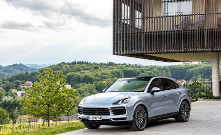 2020 Porsche Cayenne S Coupé (Color: Dolomite Silver Metallic) Front Three-Quarter Wallpapers 450x275 (103)