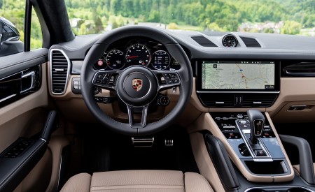 2020 Porsche Cayenne S Coupé (Color: Moonlight Blue Metallic) Interior Cockpit Wallpapers 450x275 (74)