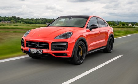 2020 Porsche Cayenne Turbo Coupe (Color: Lava Orange) Front Three-Quarter Wallpapers 450x275 (47)