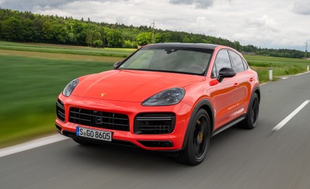 2020 Porsche Cayenne Turbo Coupe (Color: Lava Orange) Front Three-Quarter Wallpapers 450x275 (49)