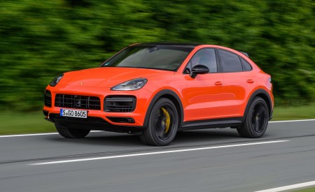 2020 Porsche Cayenne Turbo Coupe (Color: Lava Orange) Front Three-Quarter Wallpapers 450x275 (29)
