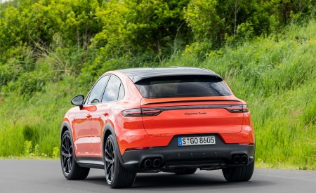 2020 Porsche Cayenne Turbo Coupe (Color: Lava Orange) Rear Wallpapers 450x275 (62)