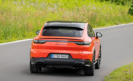 2020 Porsche Cayenne Turbo Coupe (Color: Lava Orange) Rear Wallpapers 450x275 (63)