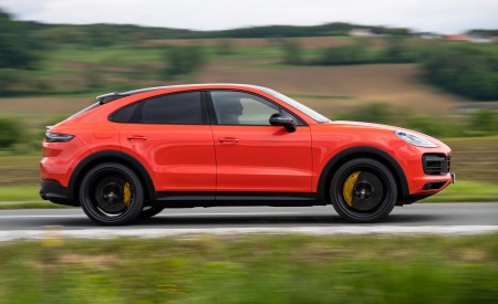 2020 Porsche Cayenne Turbo Coupe (Color: Lava Orange) Side Wallpapers 450x275 (53)