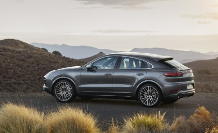 2020 Porsche Cayenne Turbo Coupe Side Wallpapers 450x275 (86)