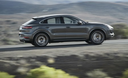 2020 Porsche Cayenne Turbo Coupe Side Wallpapers 450x275 (81)