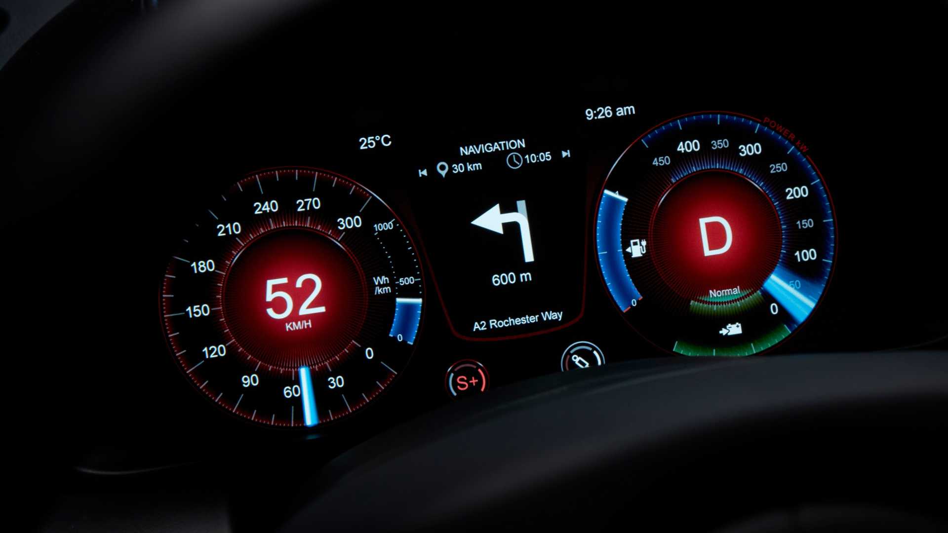 2019 Aston Martin Rapide E Digital Instrument Cluster Wallpapers (11)