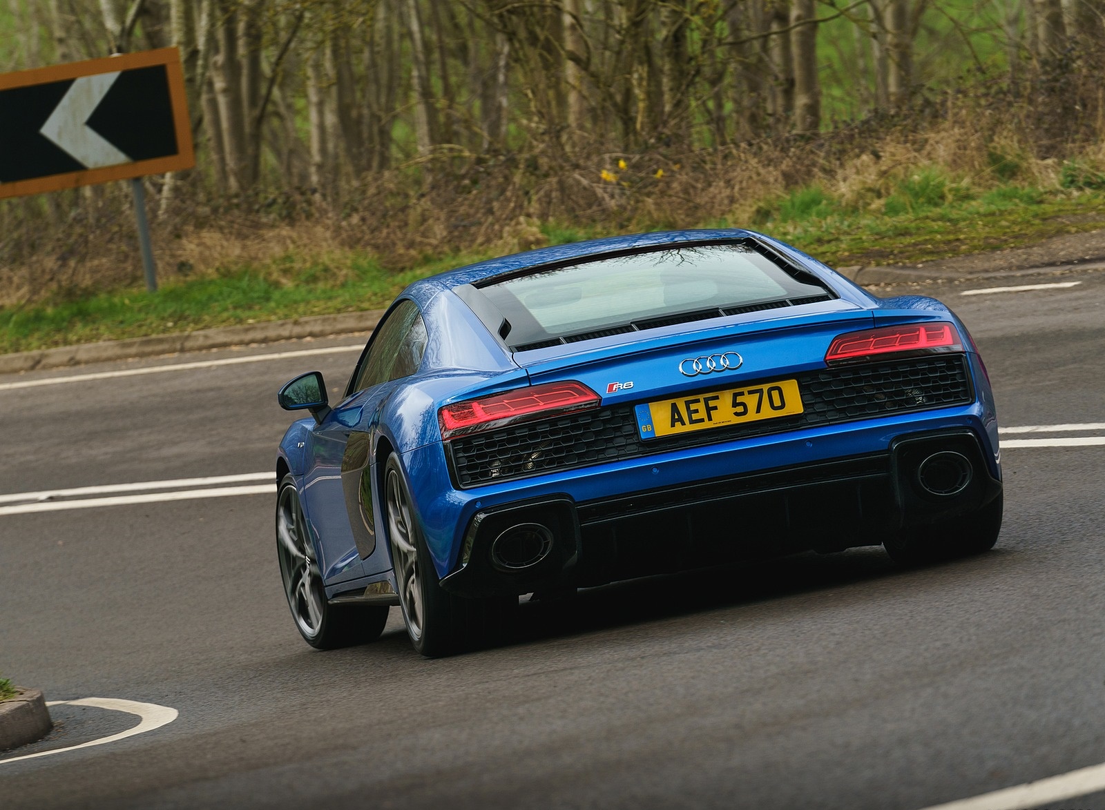 2019 Audi R8 V10 Coupe quattro (UK-Spec) Rear Wallpapers (12)