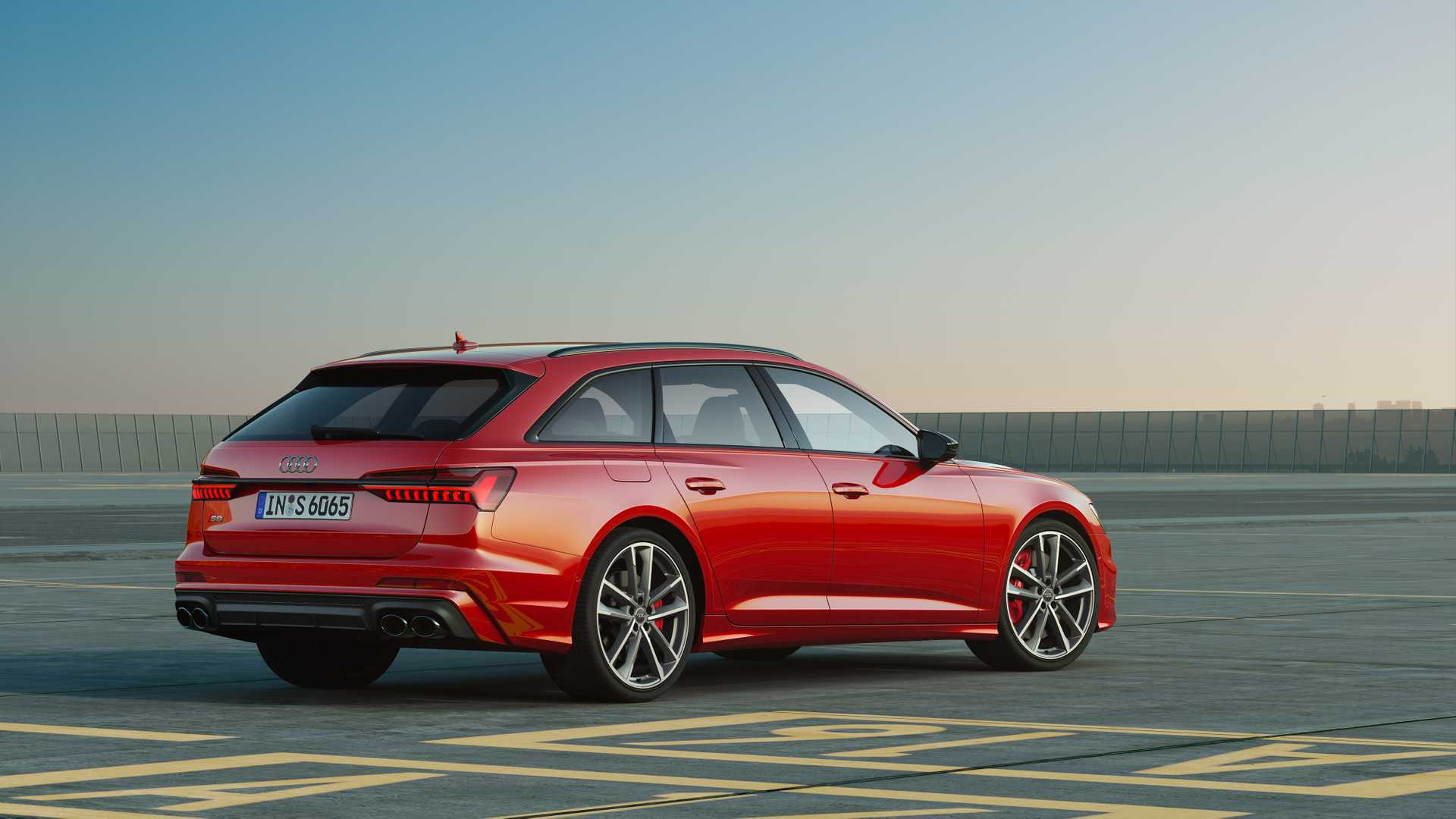 2019 Audi S6 Avant TDI (Color: Tango Red) Rear Three-Quarter Wallpapers (12)