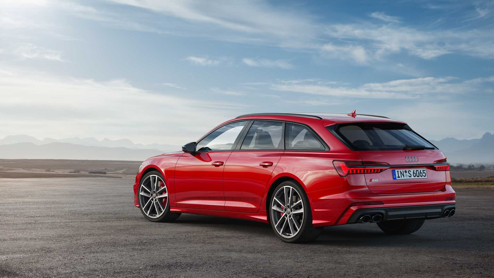 2019 Audi S6 Avant TDI (Color: Tango Red) Rear Three-Quarter Wallpapers (14)