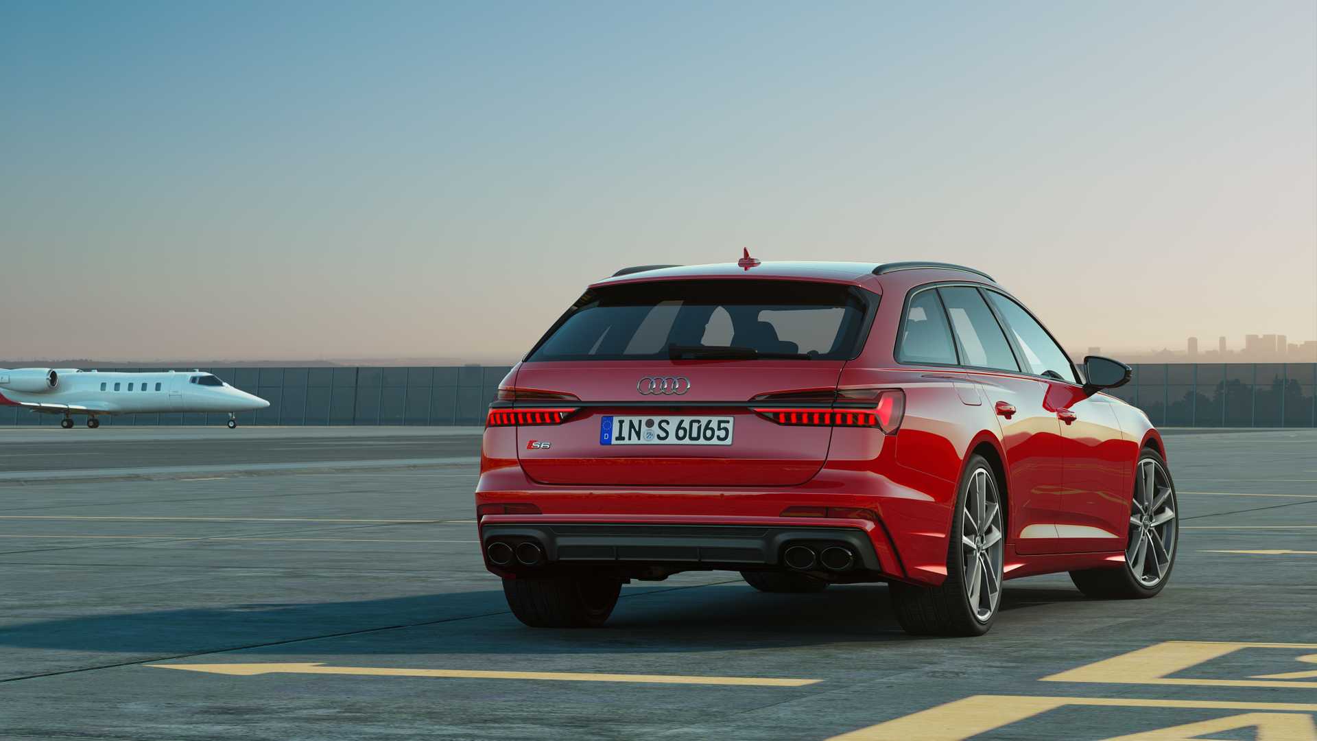 2019 Audi S6 Avant TDI (Color: Tango Red) Rear Wallpapers (15)