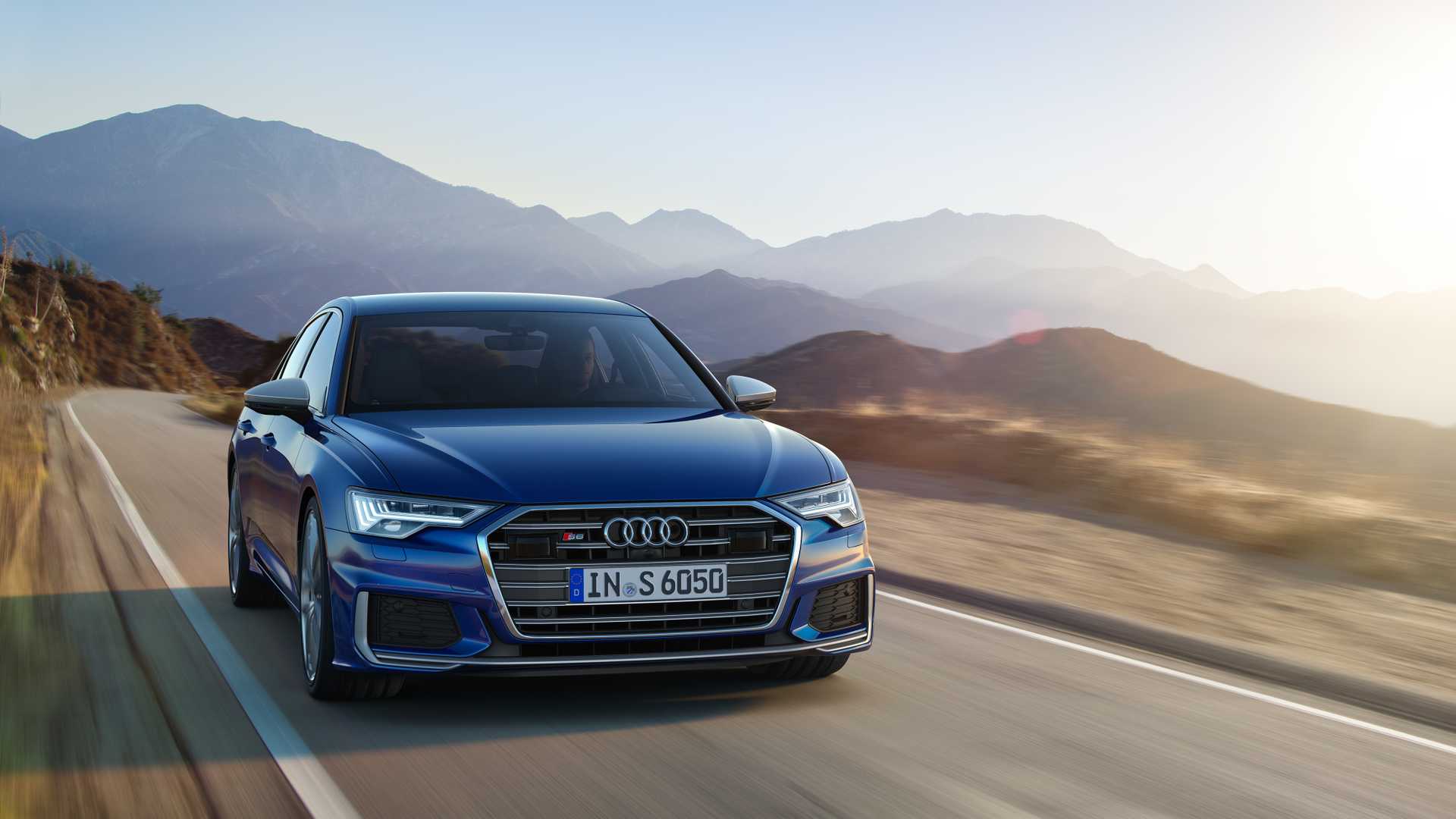 2019 Audi S6 Sedan TDI (Color: Navarra Blue) Front Wallpapers (5)