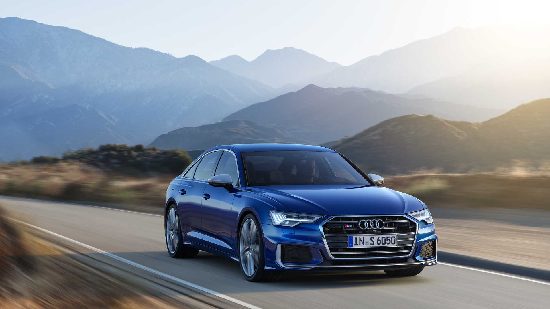 2019 Audi S6 Sedan TDI (Color: Navarra Blue) Front Wallpapers (1)