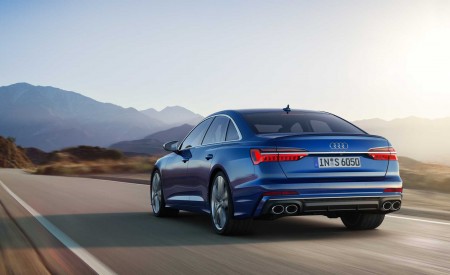 2019 Audi S6 Sedan TDI (Color: Navarra Blue) Rear Wallpapers 450x275 (7)