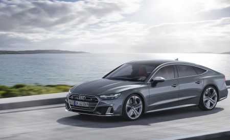 2019 Audi S7 Sportback TDI (Color: Daytona Grey) Front Three-Quarter Wallpapers 450x275 (4)