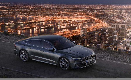 2019 Audi S7 Sportback TDI (Color: Daytona Grey) Front Three-Quarter Wallpapers 450x275 (13)