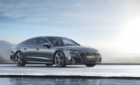 2019 Audi S7 Sportback TDI (Color: Daytona Grey) Front Three-Quarter Wallpapers 450x275 (6)