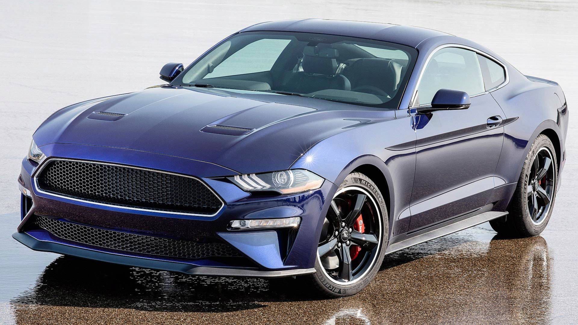 2019 Ford Mustang Bullitt Kona Blue Front Wallpapers (5)