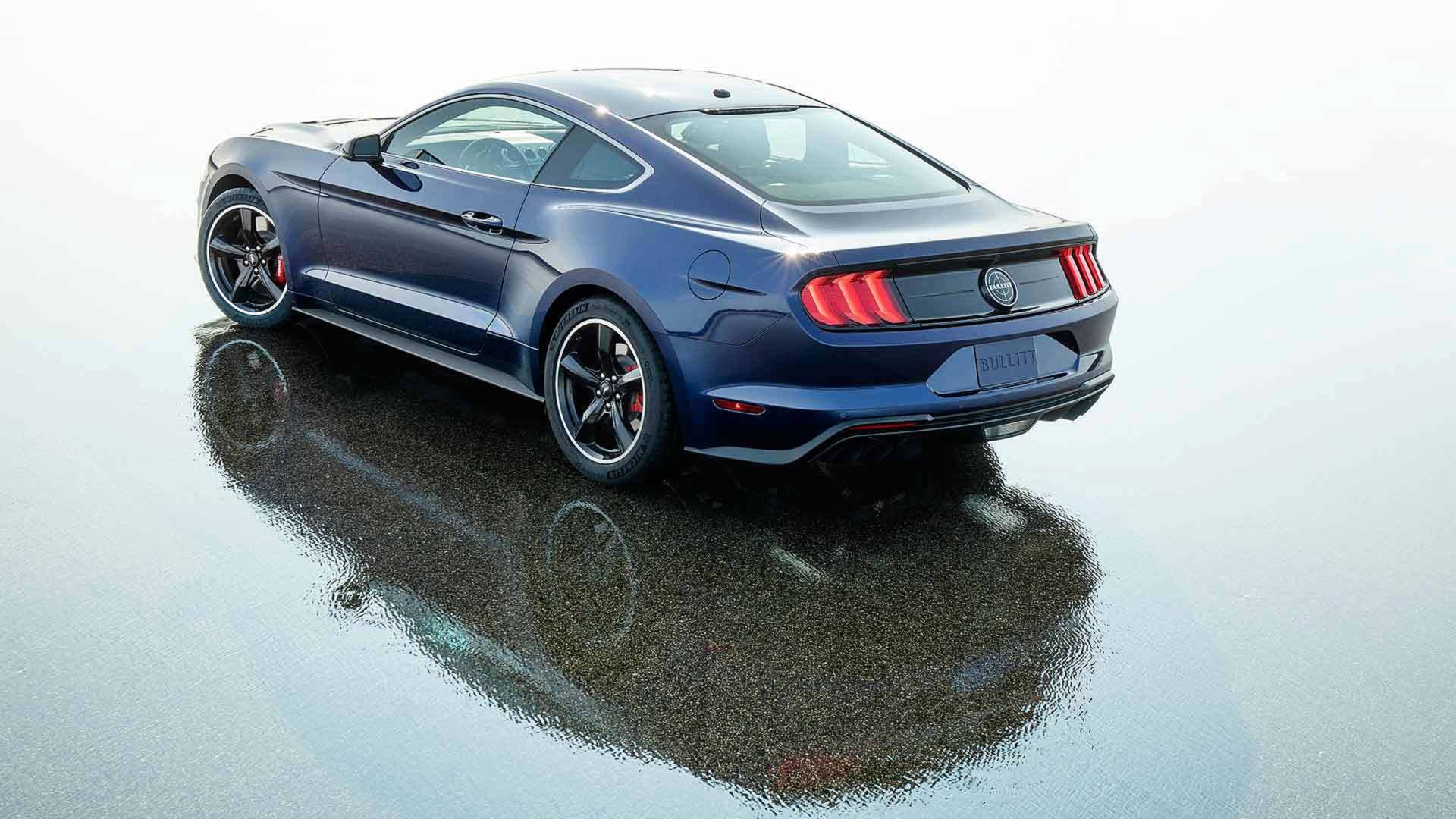 2019 Ford Mustang Bullitt Kona Blue Rear Three-Quarter Wallpapers (6)