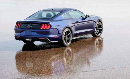 2019 Ford Mustang Bullitt Kona Blue Rear Three-Quarter Wallpapers 450x275 (3)