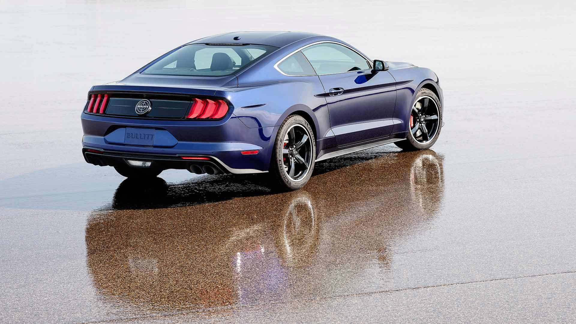2019 Ford Mustang Bullitt Kona Blue Rear Three-Quarter Wallpapers (3)