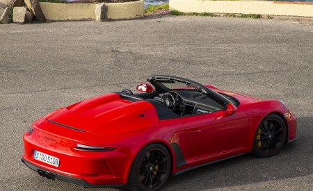 2019 Porsche 911 Speedster (Color: Guards Red) Rear Three-Quarter Wallpapers 450x275 (21)