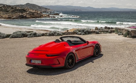 2019 Porsche 911 Speedster (Color: Guards Red) Rear Three-Quarter Wallpapers 450x275 (24)