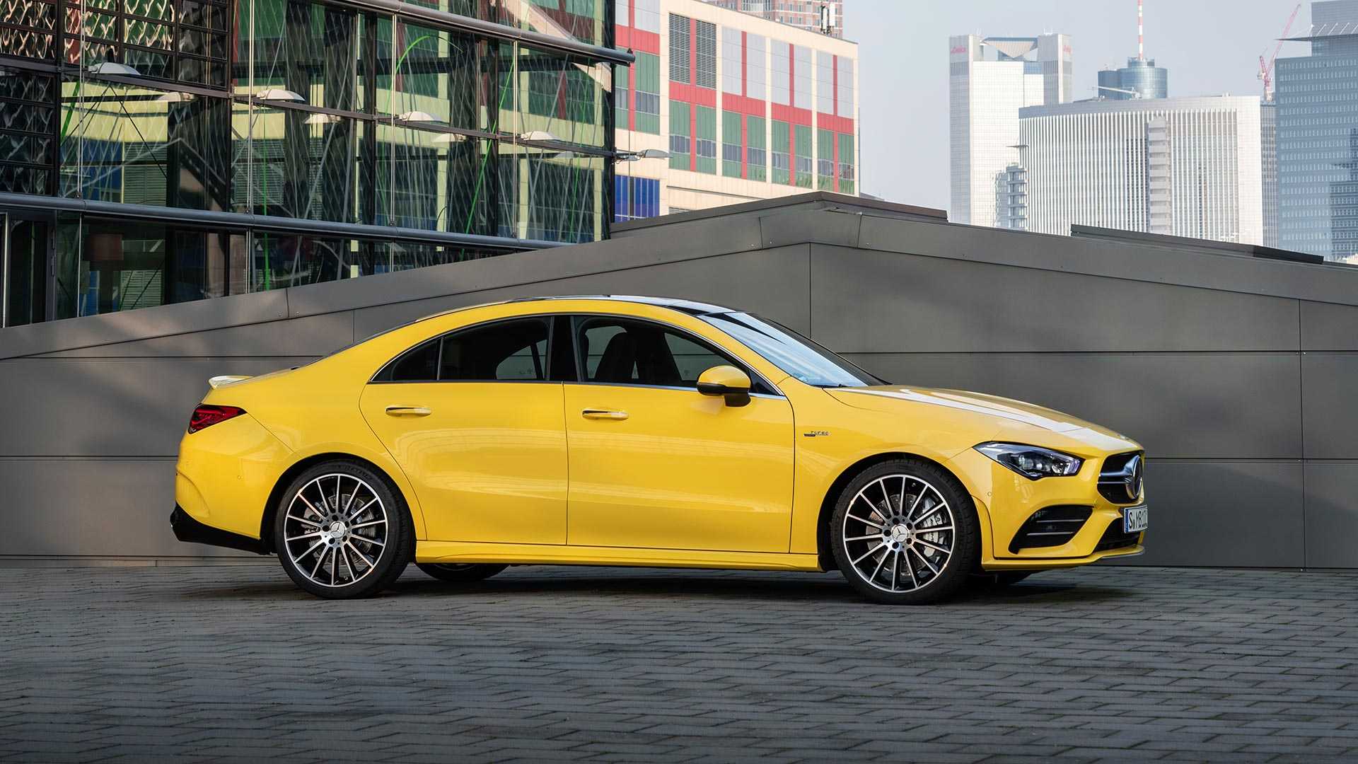 2020 Mercedes-AMG CLA 35 4MATIC (Color: Sun Yellow) Front Three-Quarter Wallpapers (13)
