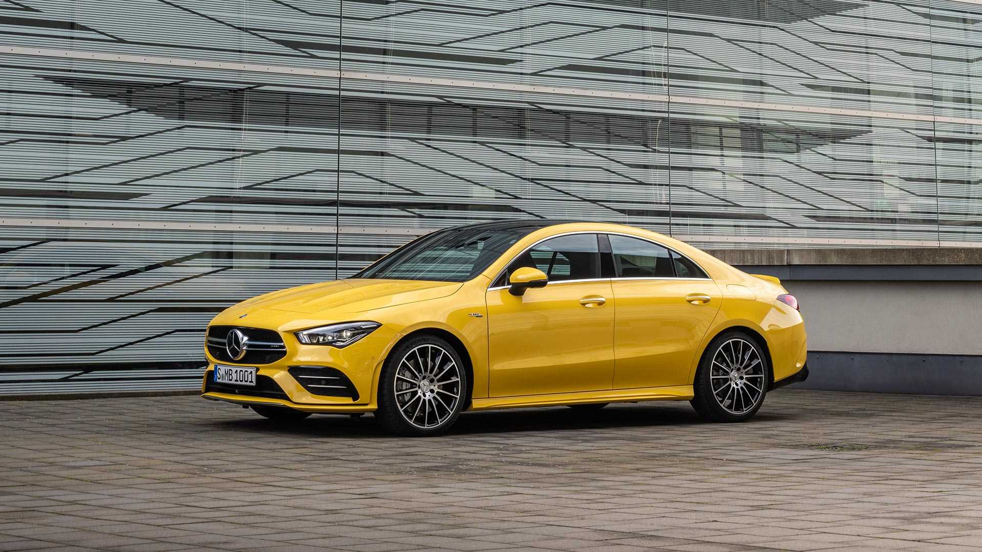 2020 Mercedes-AMG CLA 35 4MATIC (Color: Sun Yellow) Front Three-Quarter Wallpapers (14)