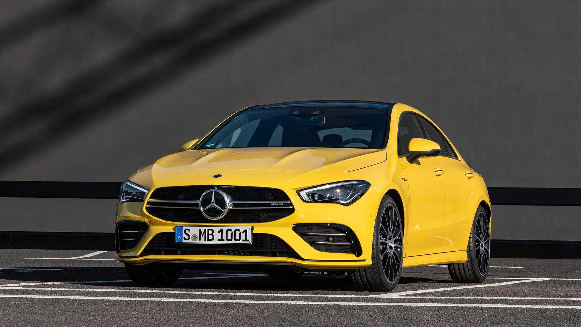 2020 Mercedes-AMG CLA 35 4MATIC (Color: Sun Yellow) Front Wallpapers (15)