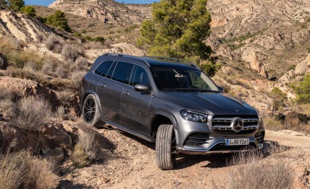 2020 Mercedes-Benz GLS AMG Line (Color: Designo Selenite Grey Metallic) Front Three-Quarter Wallpapers 450x275 (18)