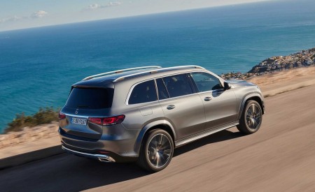2020 Mercedes-Benz GLS AMG Line (Color: Designo Selenite Grey Metallic) Rear Three-Quarter Wallpapers 450x275 (7)