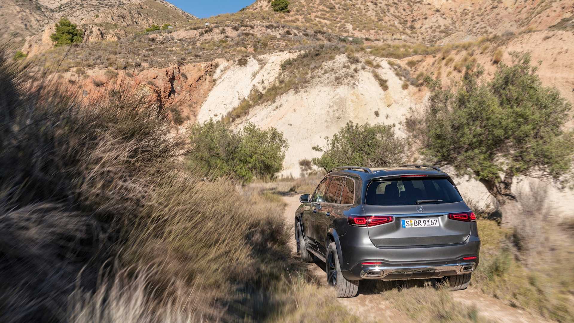 2020 Mercedes-Benz GLS AMG Line (Color: Designo Selenite Grey Metallic) Rear Three-Quarter Wallpapers (13)