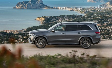 2020 Mercedes-Benz GLS AMG Line (Color: Designo Selenite Grey Metallic) Side Wallpapers 450x275 (9)