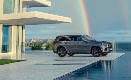 2020 Mercedes-Benz GLS AMG Line (Color: Designo Selenite Grey Metallic) Side Wallpapers 450x275 (28)