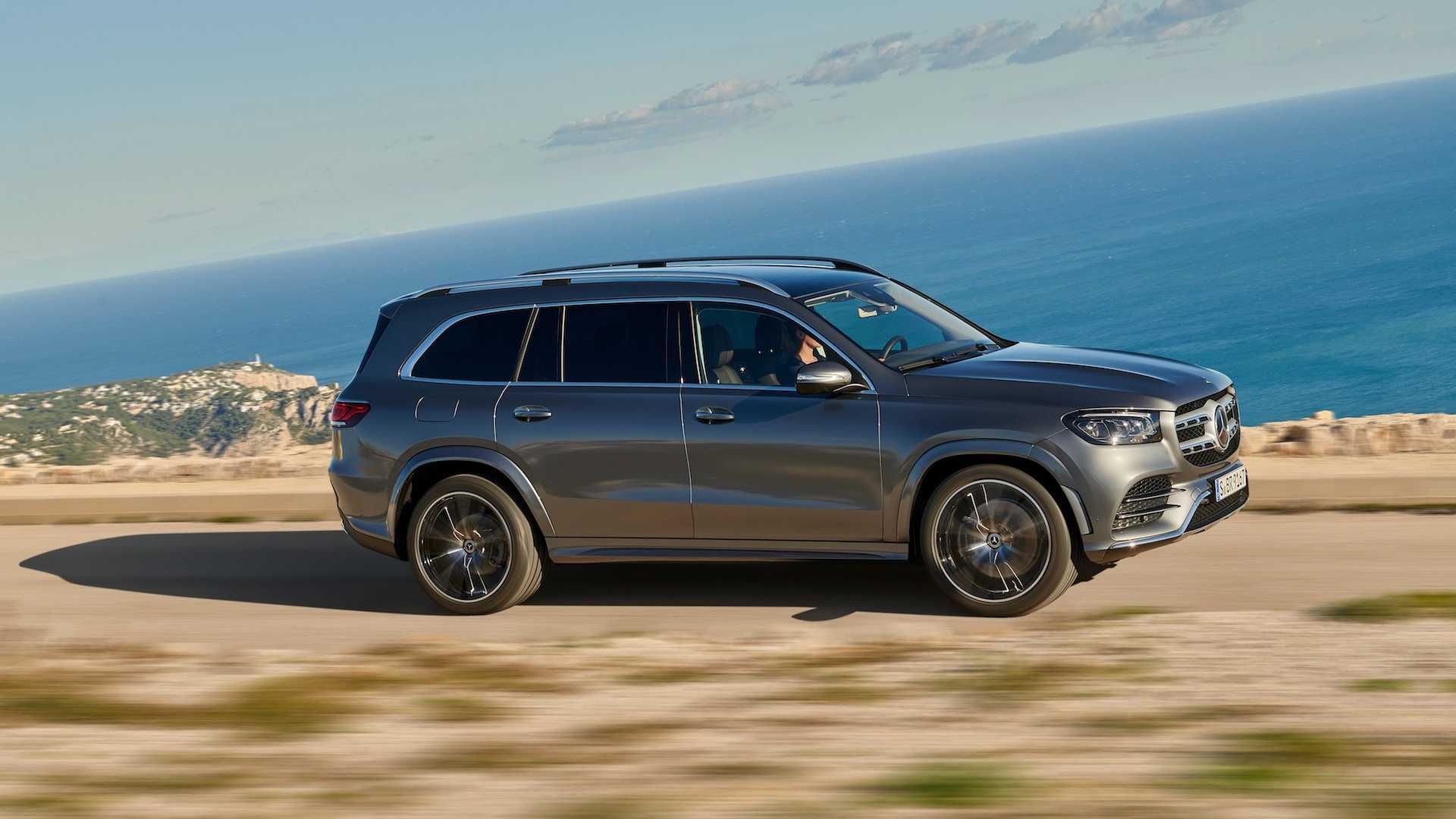 2020 Mercedes-Benz GLS AMG Line (Color: Designo Selenite Grey Metallic) Side Wallpapers (12)