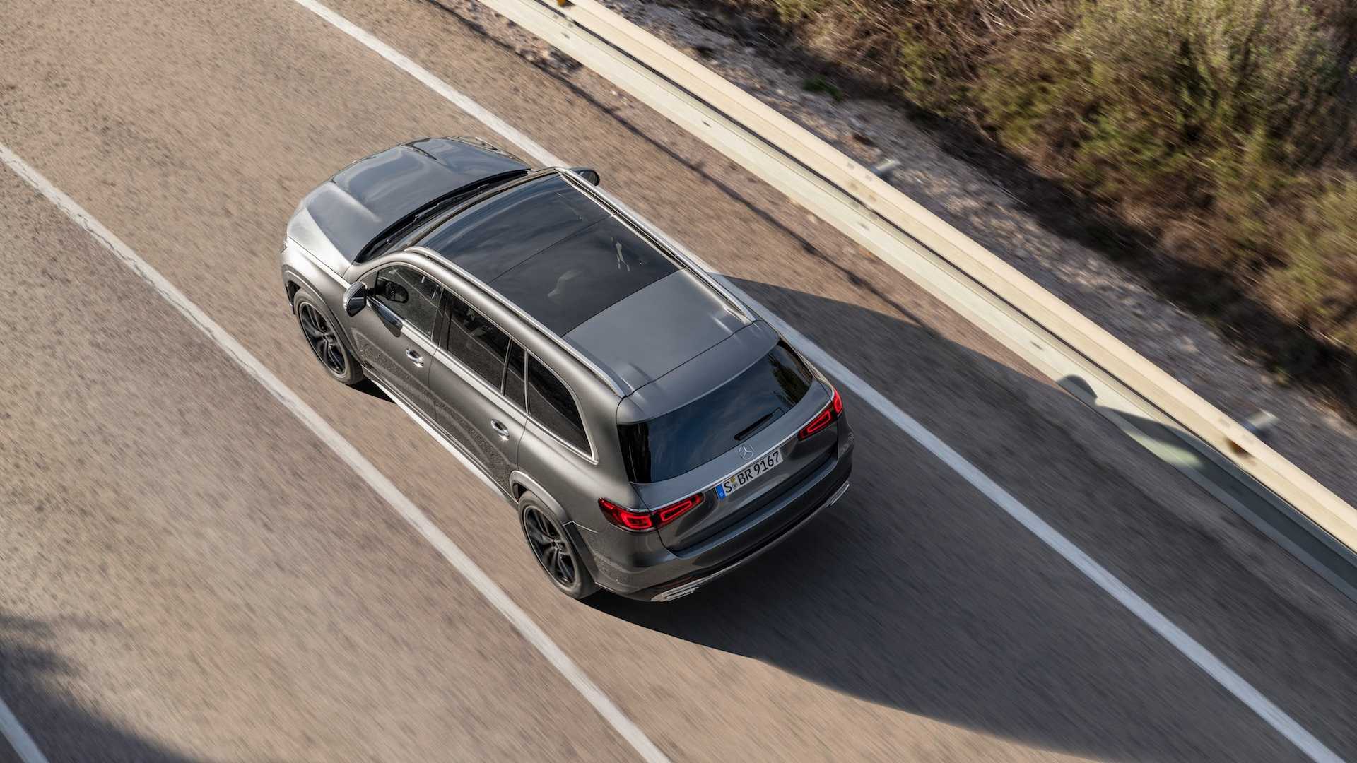 2020 Mercedes-Benz GLS AMG Line (Color: Designo Selenite Grey Metallic) Top Wallpapers (11)