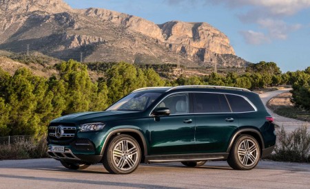 2020 Mercedes-Benz GLS (Color: Dmerald Green) Side Wallpapers 450x275 (58)