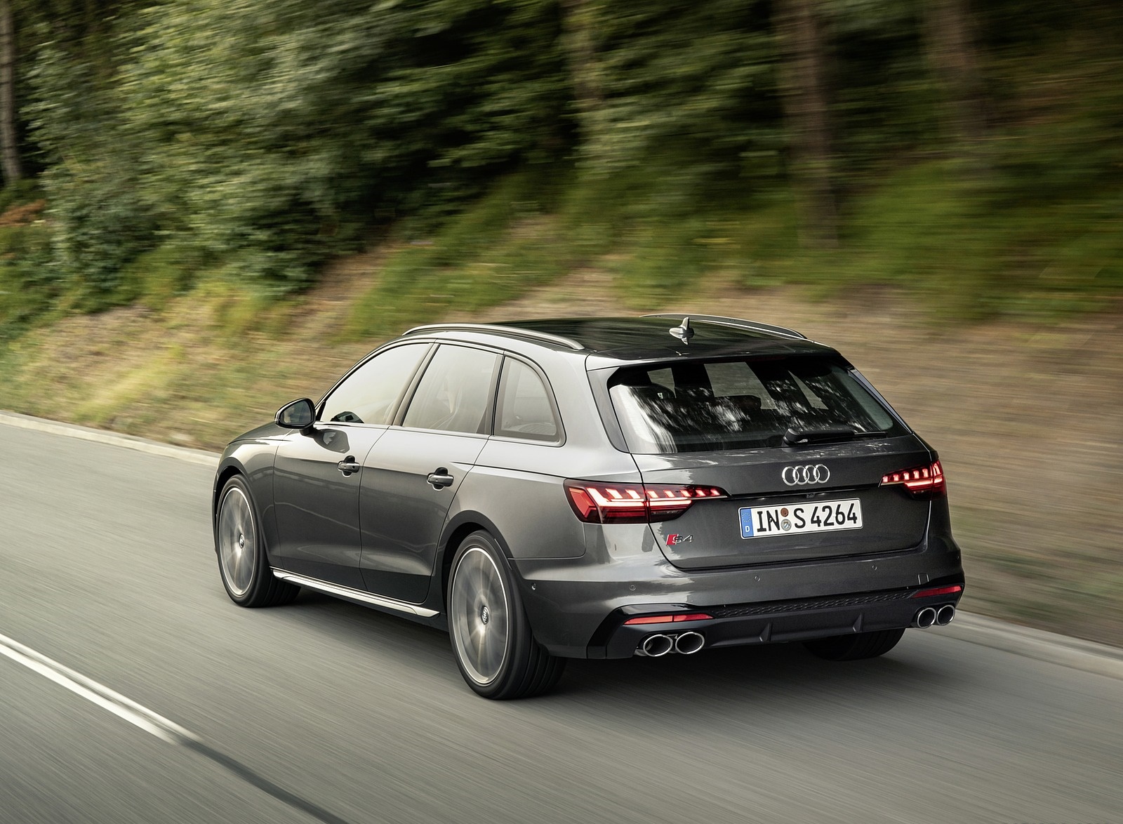 2019 Audi S4 Avant TDI (Color: Daytona Gray) Rear Three-Quarter Wallpapers (4)