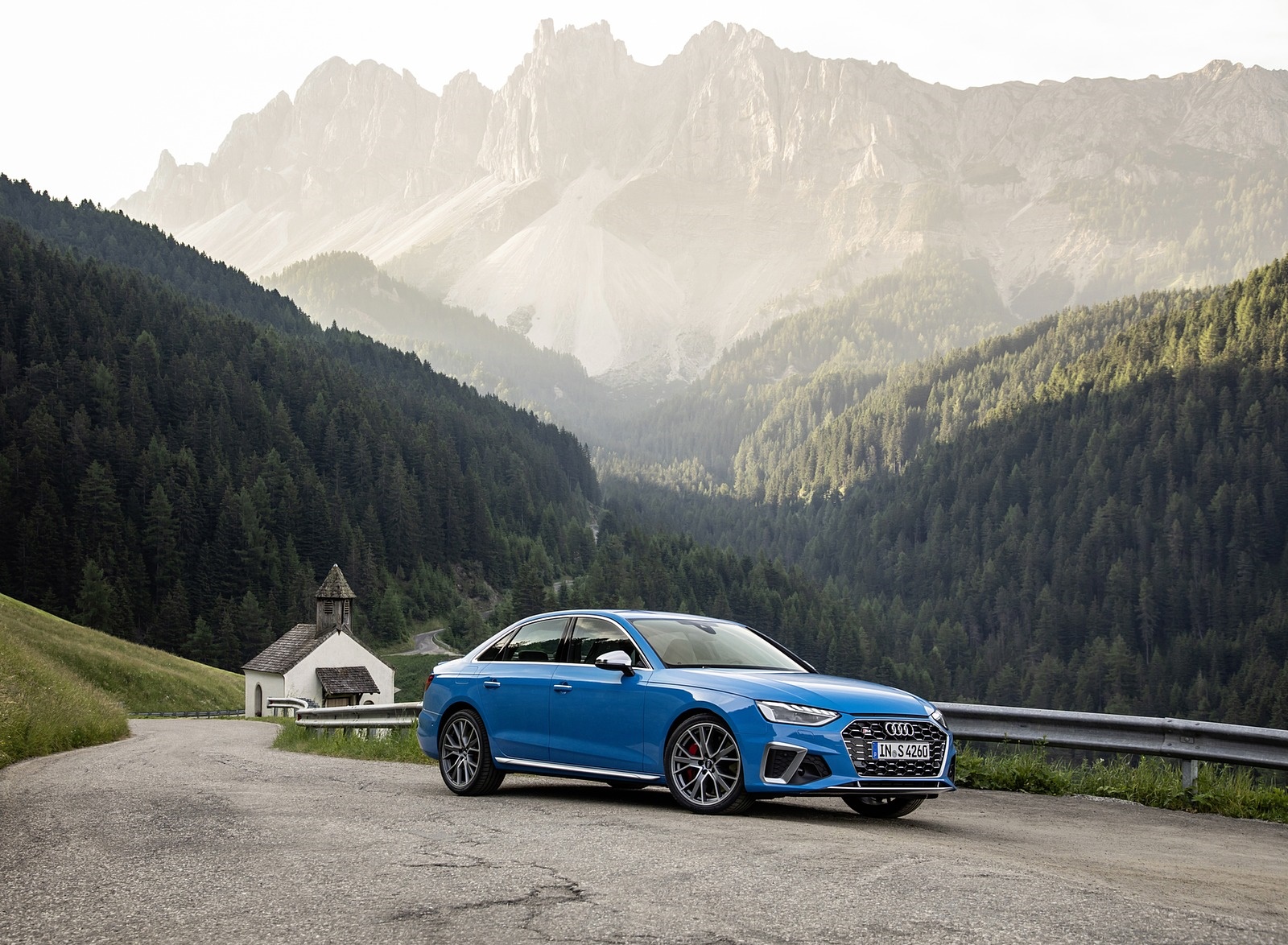 2019 Audi S4 TDI (Color: Turbo Blue) Front Three-Quarter Wallpapers #8 of 39