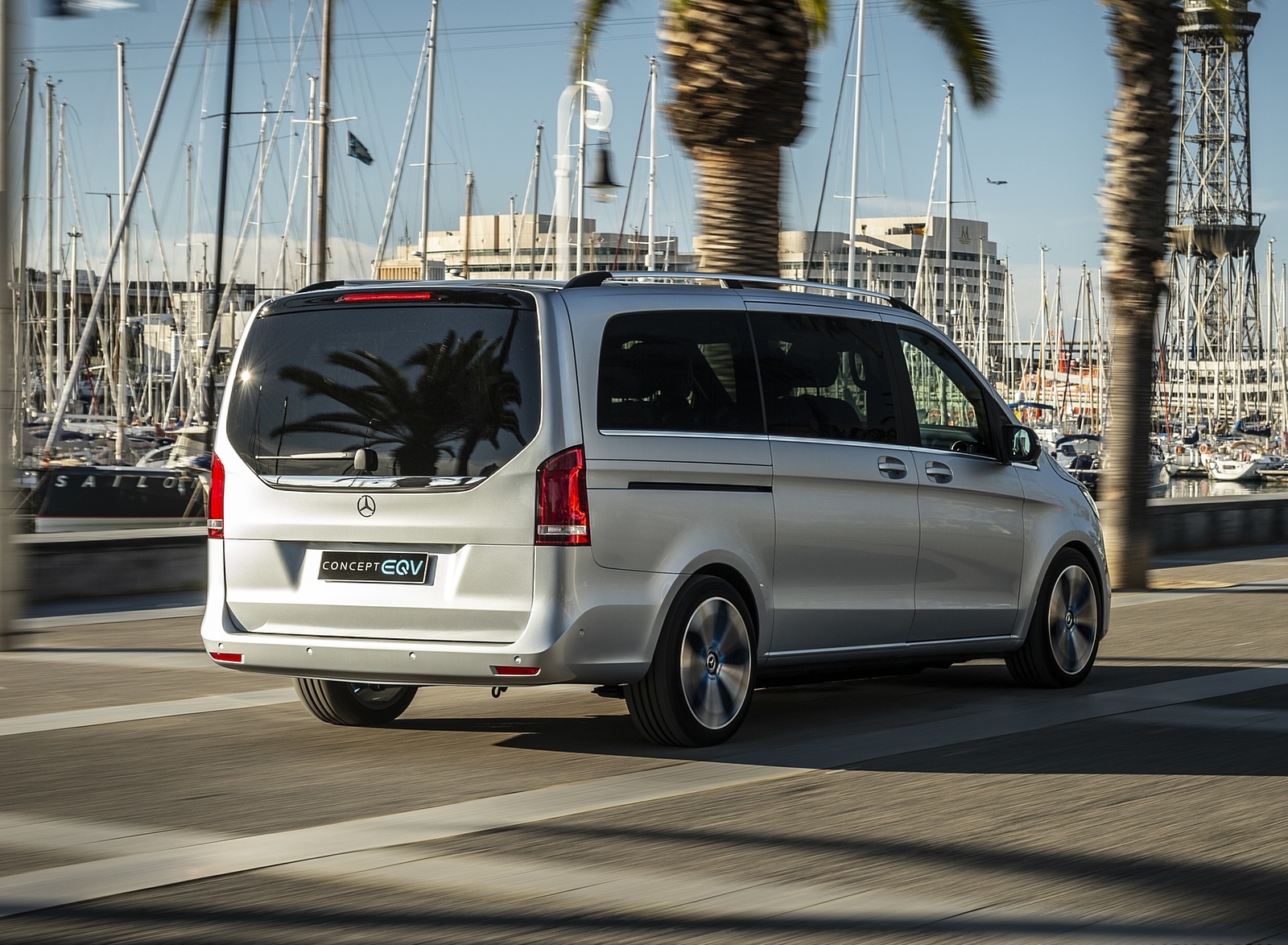 2019 Mercedes-Benz Concept EQV Rear Wallpapers (10)