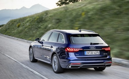 2020 Audi A4 Avant (Color: Navarra Blue) Rear Three-Quarter Wallpapers 450x275 (34)