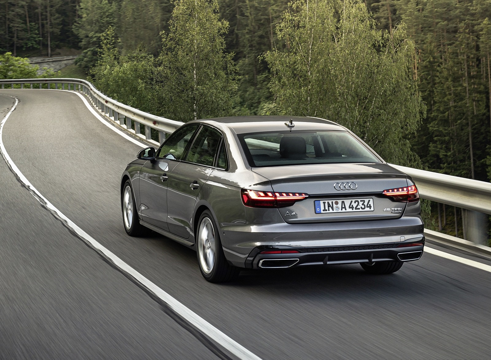 2020 Audi A4 (Color: Terra Gray) Rear Three-Quarter Wallpapers (5)