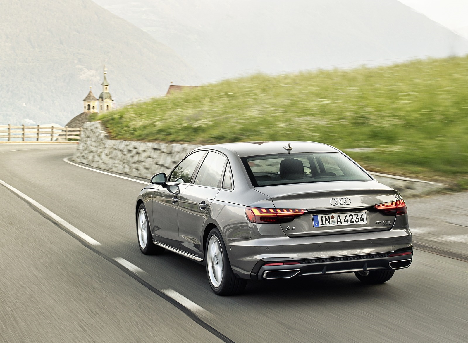 2020 Audi A4 (Color: Terra Gray) Rear Three-Quarter Wallpapers (6)
