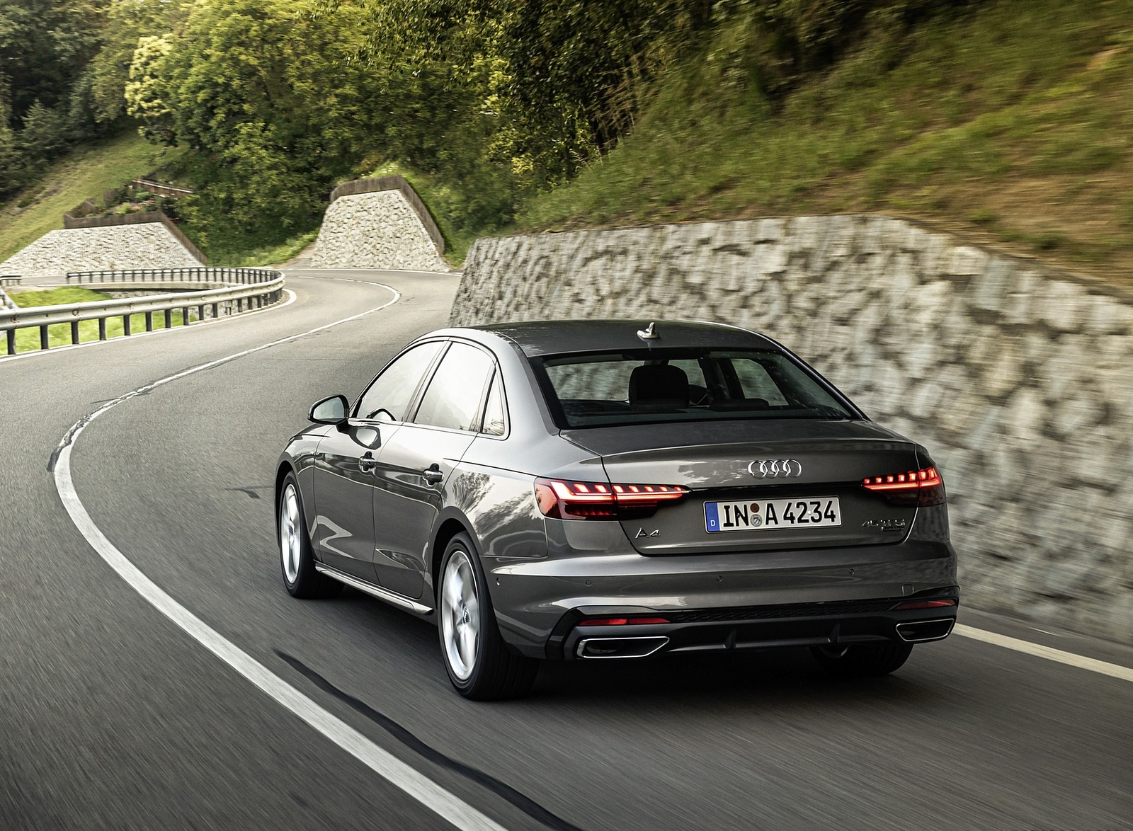 2020 Audi A4 (Color: Terra Gray) Rear Wallpapers (7)