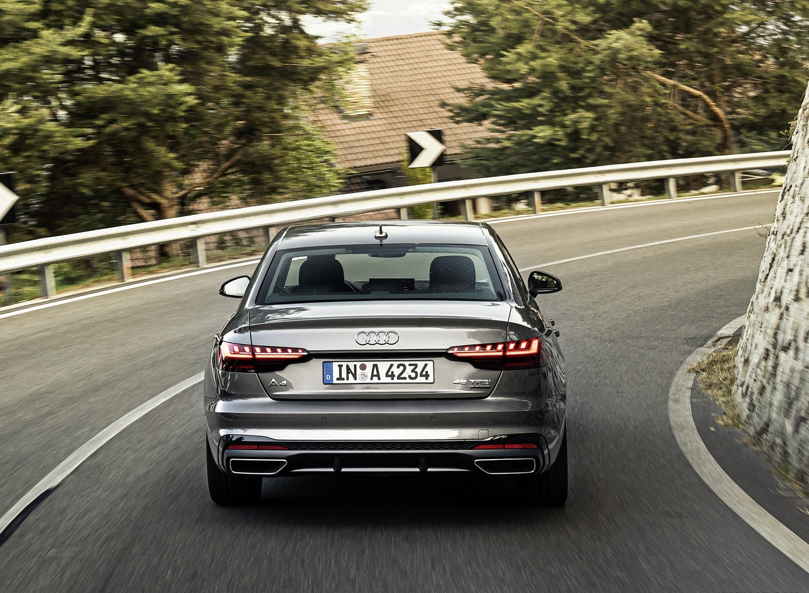 2020 Audi A4 (Color: Terra Gray) Rear Wallpapers (8)