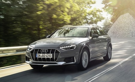 2020 Audi A4 allroad (Color: Quantum Gray) Front Three-Quarter Wallpapers 450x275 (2)