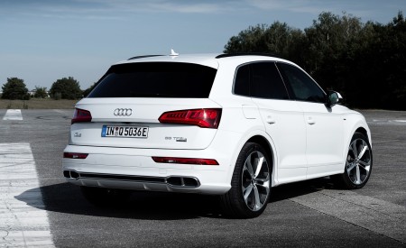 2020 Audi Q5 TFSI e Plug-In Hybrid (Color: Glacier White) Rear Three-Quarter Wallpapers 450x275 (29)